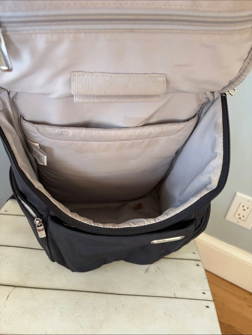 Briggs & Riley Travelware Black Travel Backpack with Front Pocket